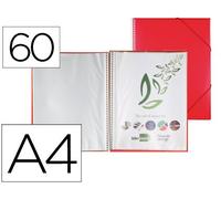 liderpapel ec22 - fichier Vitrine avec spirale, A4, Couleur Rouge