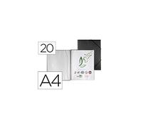 liderpapel EC30 - fichier Vitrine avec spirale, A4, Couleur Noir