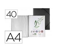 liderpapel ec32 - fichier Vitrine avec spirale, A4, Couleur Noir