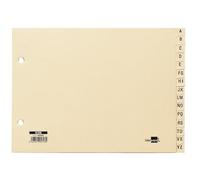 LIDERPAPEL INDEX ALPHABETIQUE CARTULINE POUR ARCHIVEUR 15 POSITIONS A-Z QUARTO PAISSAGE