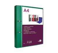 LIDERPAPEL LANGURO 2 Bagues 40 MM MYXTAS POLYPRYLÈNE DIN A4 VERT TRANSLICUDE