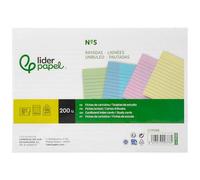 Liderpapel Recharge de bloc A4 100 feuilles 100 g/m² avec 2 bandes larges 4 3,5 mm avec marge 4 trous.