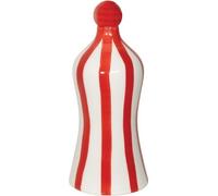 Lido Bouteille En Céramique Rayée Rouge Zafferano