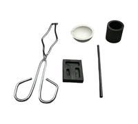 Lieawy Kit De Fusion Au Creuset | Creuset Graphite Moule À Lingot Agitateur Pinces Coupe - Kit de Fusion des Métaux - pour Débutants en Métallurgie, Amateurs De Bijoux, DIY Et Atelier À