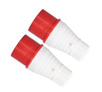 LiebeWH 2 Pièces 5 Broches 32A IP44 étanche Ensemble de Connecteurs Industriels avec PP en Laiton pour Atelier de Cave électrique Camping Construction Navale en Plein Air