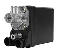 LiebeWH 380 V 3 ph 4 tr vert, pressostat, noir, auto, actionneur plongeur, cont en acier inoxydable, 20 A, 220 V, G1/4, 125 psi, 500 m d.v., Nema 12, bar pressostat