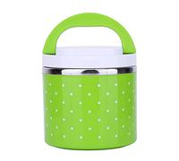 LiebeWH Boîte à Déjeuner Thermique en Acier Inoxydable, Récipient Alimentaire scellé de 630 Ml avec Doubles Poignées, Boîte à Repas Isolée à 1 Couche pour les Employés de Bureau, les étudiants, les