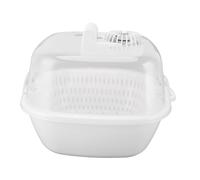 LiebeWH Boîte de Décongélation Domestique avec Circulation d'air 3D, Lumière UV 5V, Chargement USB, Minuterie de 15 à 30 Minutes, Vidange Double Couche pour la Cuisine Domestique, Viande, Fruits de