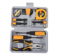 LiebeWH Kit D'outils de Bricolage avec 3 Tournevis, Clés, Pinces, Mètre Ruban, Ruban Isolant pour Entretien et Réparation Domestique (Ensemble de 15 pièces)