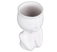 LiebeWH Pot de Fleurs en Céramique avec Visage Minimaliste Scandinave, Vase Humanoïde pour Plantes Grasses, Décoration d'intérieur Moderne, Cadeau Parfait pour Les Amateurs de Plantes avec Une
