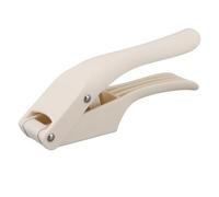 LiebeWH Presse-Ail 2 en 1 avec Conception Polyvalente Outil de Cuisson Facile à Utiliser en Matériau PP Outil de Cuisine Essentiel pour les Cuisiniers à Domicile Presse-Ail Hachoir à Hachoir à (WHITE)