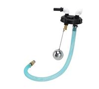 LiebeWH Raccord de Pompe de Couvercle de Récipient de Collecte d'eau de Pluie IBC, Couvercle de Réservoir PP DN150 avec Tuyau de 25 Mm et Coude à 90 Degrés, Système de Pompage d'eau ventilé