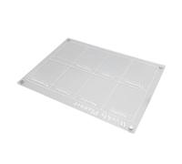 LiebeWH Tableau Blanc Effaçable à Sec Acrylique 39,9x30 Cm avec 6 Marqueurs 4 Aimants, Planning Magnétique Hebdomadaire pour Frigo Liste de Courses Tableau des Tâches