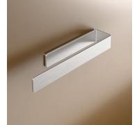 LIEBHEIM Porte-Serviette Salle de Bain - Porte Serviette Mural sans Percage - Support Serviette Salle de Bain - Porte Torchon (Aluminium brossé, 22 cm)