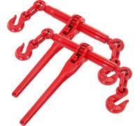 Lien de chaîne VEVOR 5/16-3/8, Lien de charge à cliquet 6600 lbs capacité, Lien de levier à cliquet avec crochet G70, longueur réglable, Lien de chaîne à cliquet pour amarrer, transporter, remorquer, 
