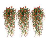 Lierre artificiel en rotin synthétique - Texture douce et réaliste - Résistante aux UV - Décoration idéale pour la cuisine intérieure, mariage, fête, jardin, chambre, terrasse, multicolore