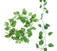 Lierre Plantes Artificielle Guirlande Vigne de Décoration Interieur Extérieure Lot de pour,1 lot de fausses plantes, plantes à suspendre pour mariage, fête, jardin, décoration de la maison