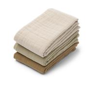 Liewood Couverture en mousseline Lewis Lot de 3 65x65 cm Sandy mix