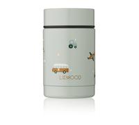 Liewood - Pot alimentaire Nadja 250 ml - Vehicles / Dove blue mix