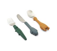 Liewood Set de couverts Tove all together 3 pièces Golden caramel mix