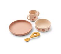 Liewood Set de vaisselle imprimé Vivi 4 pièces Butterfly-apple blossom