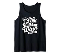 Life Happens Wine Helps - Funny Wine Débardeur