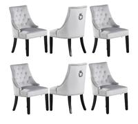 Life Interiors Windsor - Lot de 6 - Gris clair