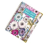 Life Journal - Daily Planner Notebook 2027 2028 2029 Agenda, Dated Hardcover Work Scheduler, Goal Tracker | Compact Productivity Diary for Study School College Desk Travel Business Planning