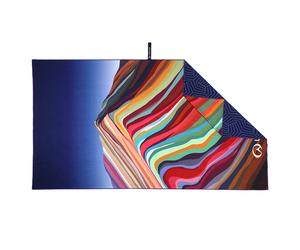 Life Venture serviette Soft Fibre Trek Towel montagne arc-en-ciel