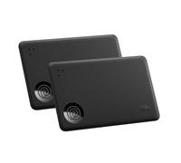 Life360 Tile Slim - Détecteur de Portefeuille, Tracker Bluetooth et localisateur d'objets pour étiquette de Bagage, Passeport et Autres. Compatible avec iOS & Android. Lot de 2 (Noir)