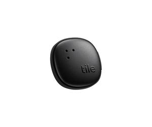 Life360 Tile Sticker - Petit Tracker Bluetooth, détecteur de télécommande et localisateur d'objets pour vélos, Lunettes et Autres. Compatible avec iOS & Android. Lot de 1 (Noir)