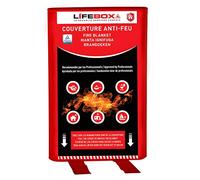 Lifebox Couverture anti-feu 1,2 m x 1,2 m