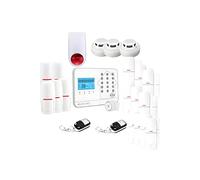 LIFEBOX Kit Alarme Maison connectée sans Fil WiFi Box Internet et GSM Futura Blanche Smart Life- Lifebox - KIT8