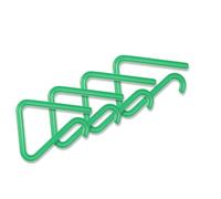 LifeChic Lot de 4 Pinces de Serviette en Plastique 5 x 4 cm Vert Transparent - Pince de Serviette pour Table 1 - 3 cm