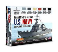 Lifecolor Ensemble de peintures acryliques CS52 US Navy Ships and Submarines From 1950 to Present