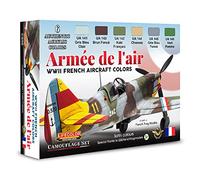 Lifecolor Ensemble de peintures acryliques CS56 Armée de l'Air WWII French Aircraft Colors