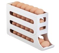 Lifemaison Distributeur D'œufs Pour Réfrigérateur,Rangement Oeuf Frigo,Rouler Automatiquement Boîte À Œufs À 4 Niveaux,Organisateur