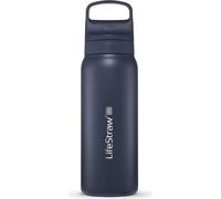 LifeStraw bouteille filtre à eau Go 2.0 acier inoxydable Aegean Sea Blue isolée 1 litre - Bleu