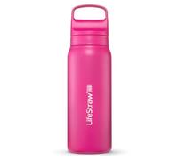 LifeStraw Go Series - Bouteille filtrante isotherme en acier inoxydable pour voyage et usage quotidien, 710 ml, rose orchidée