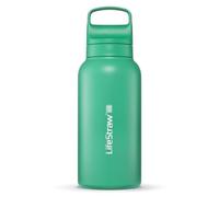 LifeStraw Go Series Bouteille isotherme en acier inoxydable pour voyage et usage quotidien, 1 l, vert cactus