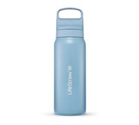 LifeStraw - Gourde filtrante Go Acier inox 530 ml - Élimine bactéries & parasites - Icelandic Blue