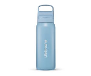 Lifestraw - GO Stainless Steel Water Filter Bottle - Gourde filtrante Iceland Blue - 530 ml