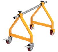 Lifeswell Support de bobine de fil avec tige de 3,1 cm pour bobines jusqu'à | Porte-câbles portable entièrement soudé avec roulette pivotante et frein pour une distribution fluide des câbles sur les