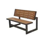 LIFETIME Banc Convertible en Table Pique-Nique, Effet Bois (141 cm)