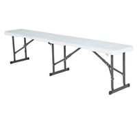 Lifetime - Banc pliable PP12679 (42,1 cm x 29,2 cm x 182,8 cm) (blanc)