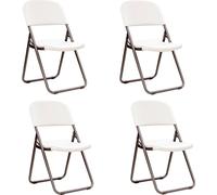 Lifetime chaise pliante set de 4 pièces blanc 56x50x86 cm