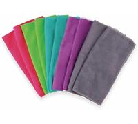 Lifetime Clean Chiffons en Microfibre - 10 pièces - Chiffon en Microfibre - Chiffon pour vitres - Durable - Plusieurs Couleurs