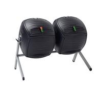 LIFETIME Double composteur Noir 79,3 x 143,5 x 110,4 cm