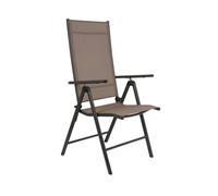 Santiago Set de 2 chaises de camping Santiago - Chaise pliante avec cadre en aluminium - Chaise de plage réglable en 7 positions - Chaises de jardin idéales pour le jardin, le balcon ou le camping - G