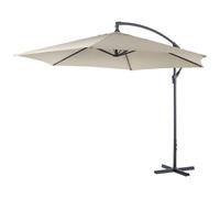 Lifetime Garden Parasol Déporté, Réglable Jusqu'à 3m, Jardin Extérieur, 300x300x245 Cm, Champagne Beige